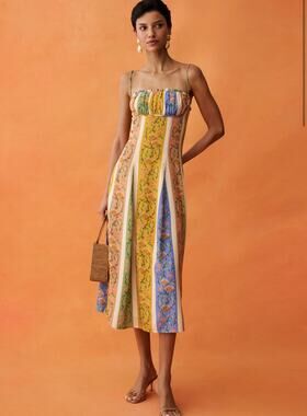 New few Moda ANAYA Rainey Dress linen blend dress $272 sz 6